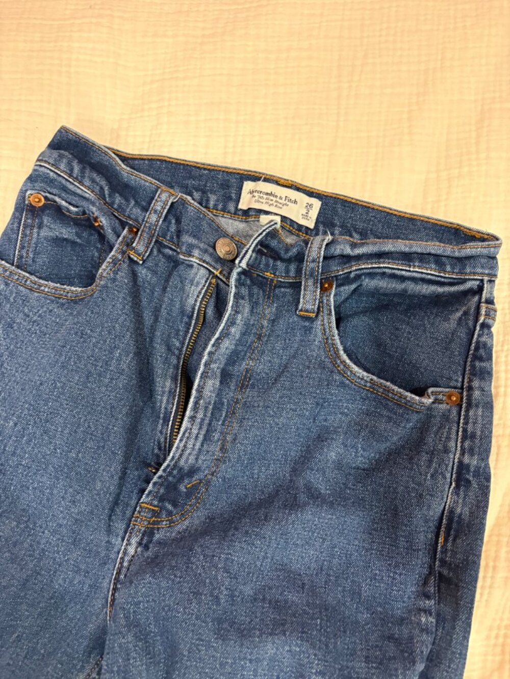 High waisted blue jeans - Picture 2 of 3
